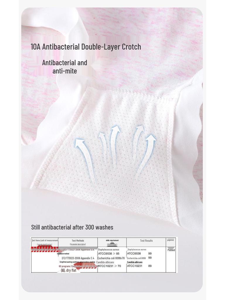 Girls' Pure Cotton Triangle Panties - Antibacterial Underwear for Preteens and Teen Girls