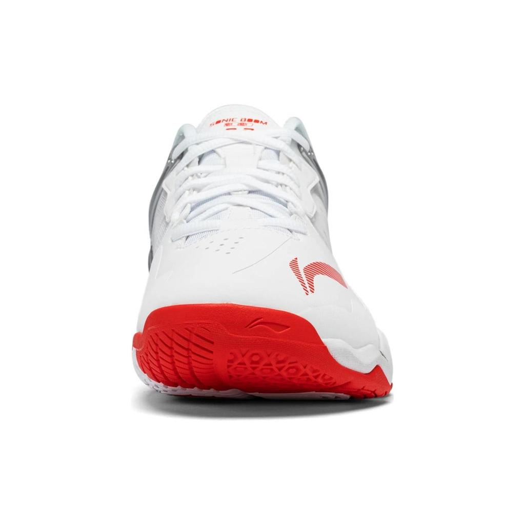 Li Ning OP Shock Absorbing Wear Resistant Low Top Badminton Shoes Unisex Shoes White AYZQ009-8