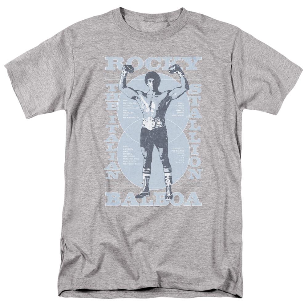 Rocky Gun Show T Shirt Mens Licensed Boxing Movie Balboa Creed Sport Gray L