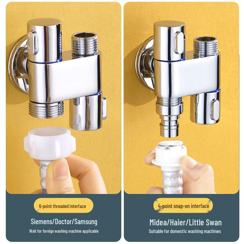 VEMUSE Toilet Spray and Washing Machine Faucet with Telescopic Spout