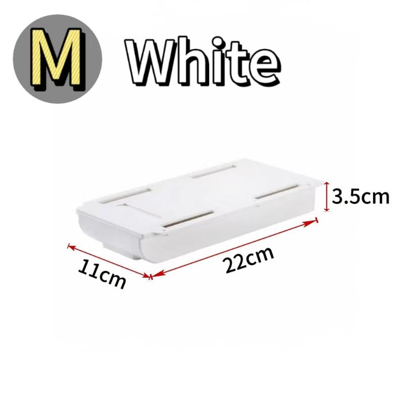 Self Stick Drawer Type Storage Box Under Desk Punch Free Desktop Organizer Invisible Office Stationery Sundries Storage Drawer 2640₽