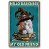 Cartello in metallo retrò con gatto, per caffè, cartelli da cucina vintage, decorazioni da parete, perché l'omicidio è sbagliato, cartelli divertenti, decorazioni per bar, poster artistici