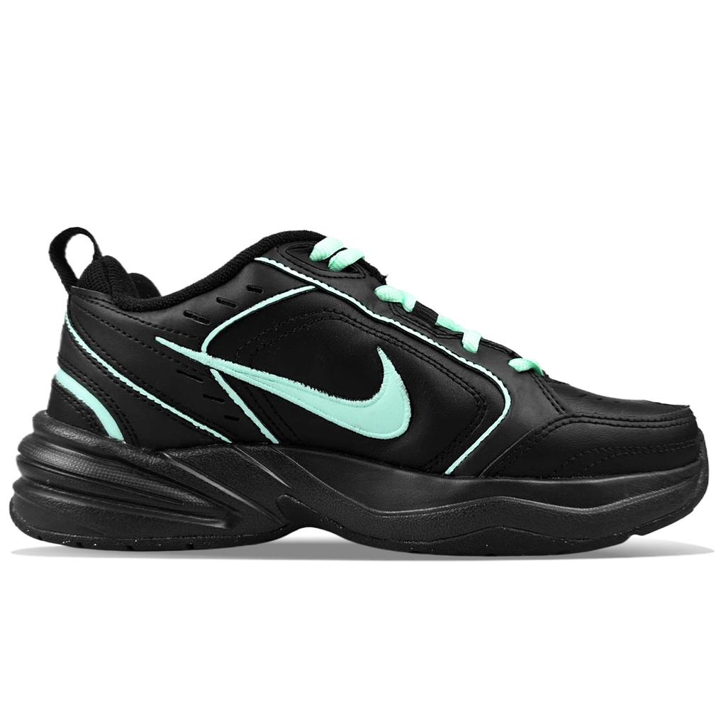 Nike Air Monarch 4 Slip Resistant Slip Resistant Low Top Chunky Sneakers Unisex Black 415445-001(Team40-)