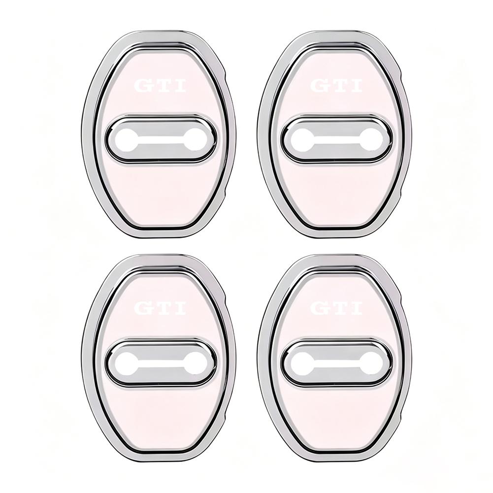 4Pcs Silicone Car Door Lock Buckle Protector Cover For VW Golf Tiguan T-Roc Polo Passat ID.4 T-Cross ID.3 Taigo ID.7 Atlas Beetl