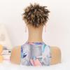 African Curly Hair Bun Donut Chignon Scrunchie Wrap Afro Puff Black Synthetic Hairpiece for Women Daily Use