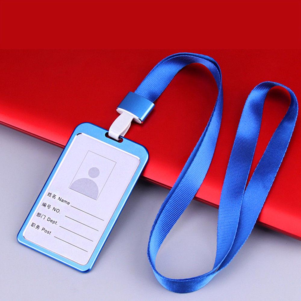 Aluminum Alloy Business Work Card ID Badge Card Cover Card Holder Card BagB9 Aluminum Alloy Business Work Card ID Badge Card Cover Card Holder Card BagB9
