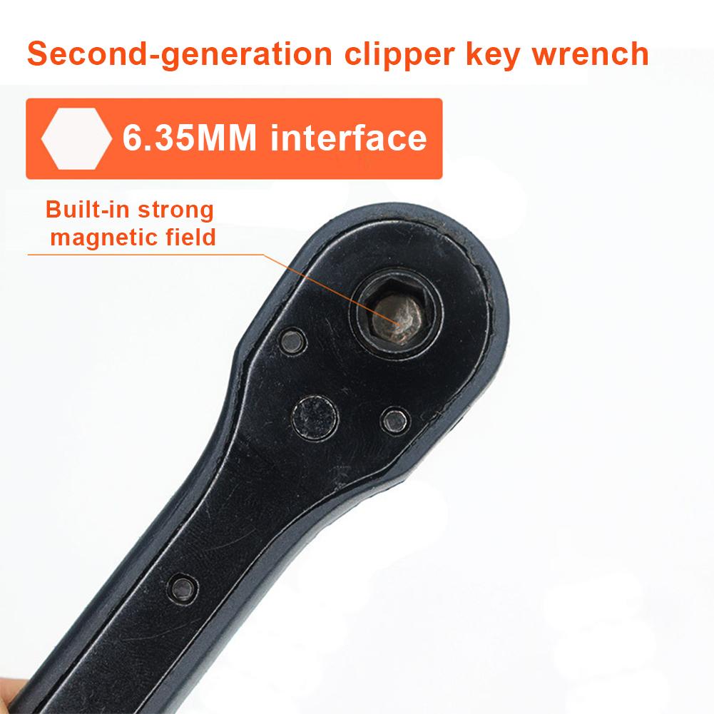 Klucz do uchwytu wiertarskiego z grzechotką 3 w 1 Uniwersalny klucz do uchwytu Narzędzie zamienne Szybki demontaż Trójszczękowy klucz do wiertarki elektrycznej