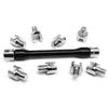 Universal Motorcycle Spoke Spanner Set with 10 Interchangeable Tips Spoke Adjuster Tool for Motorbike Wheel Adjustment