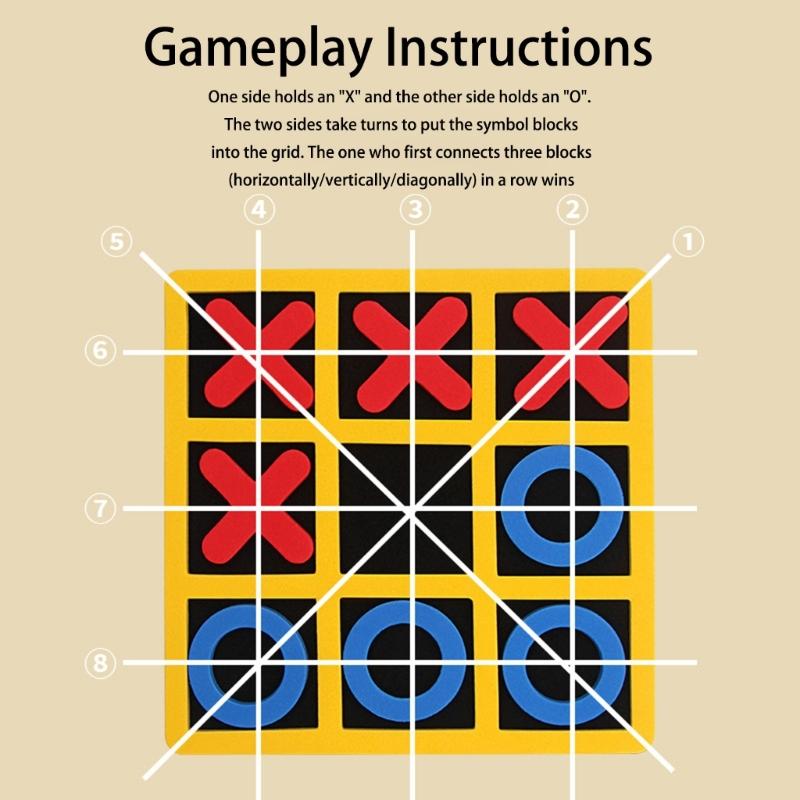 Strategy Development Toy Foldable Game Board Family Interactively Game for Children Easy Carrying