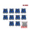 Medieval Castle Soldier Figure Equipment Building Blocks Lion Black Eagle Knight Waffen Accessories Shield Vest Cloak Brick Toys