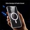 Transparent Shockproof Phone Case For Samsung Galaxy S26 S2 S24 S23 S22 S21 S20 Note 20 Ultra 10 Plus FE Magnetic Armor Cover