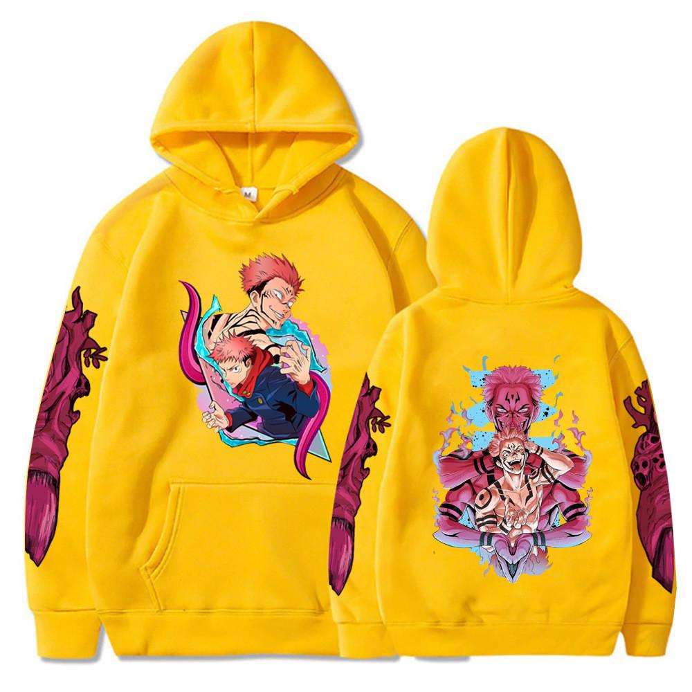 Harajuku Anime Jujutsu Kaisen Hoodie Roupas Homens Mulheres Kawaii Toji Fushiguro Manga Desenho Animado Primavera Solto Casual Moletons Tops