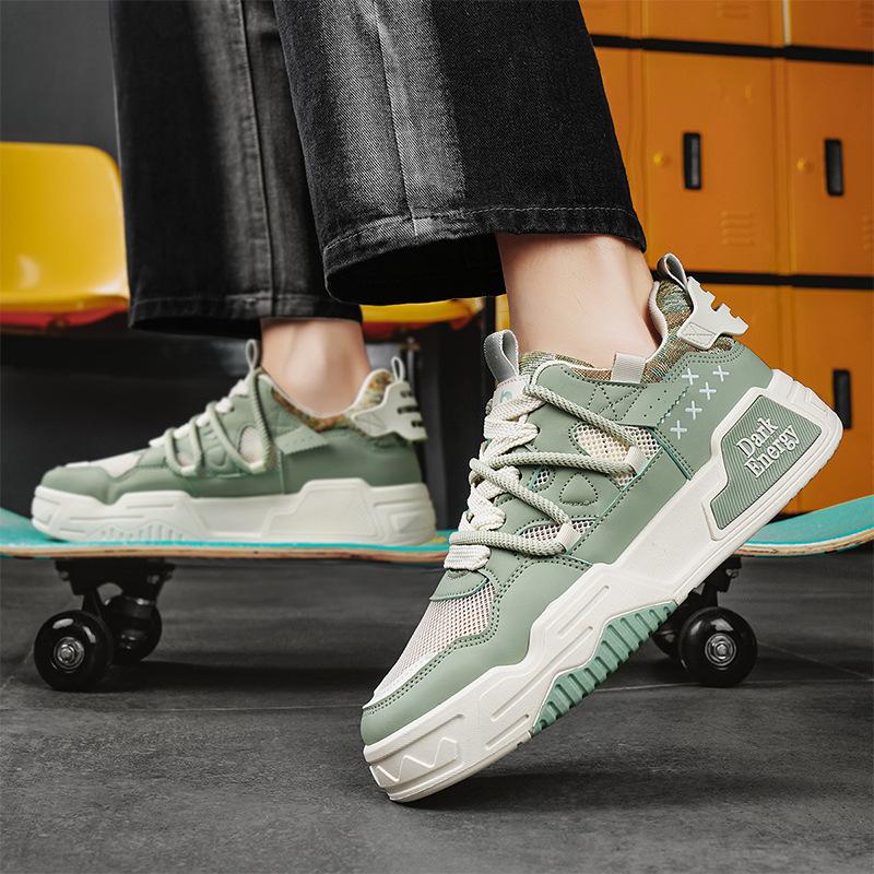 Mesh Breathable Sports Thick Sole Heightening Men'S Board Shoes Fashion Daily Leisure Work Trendy Shoes