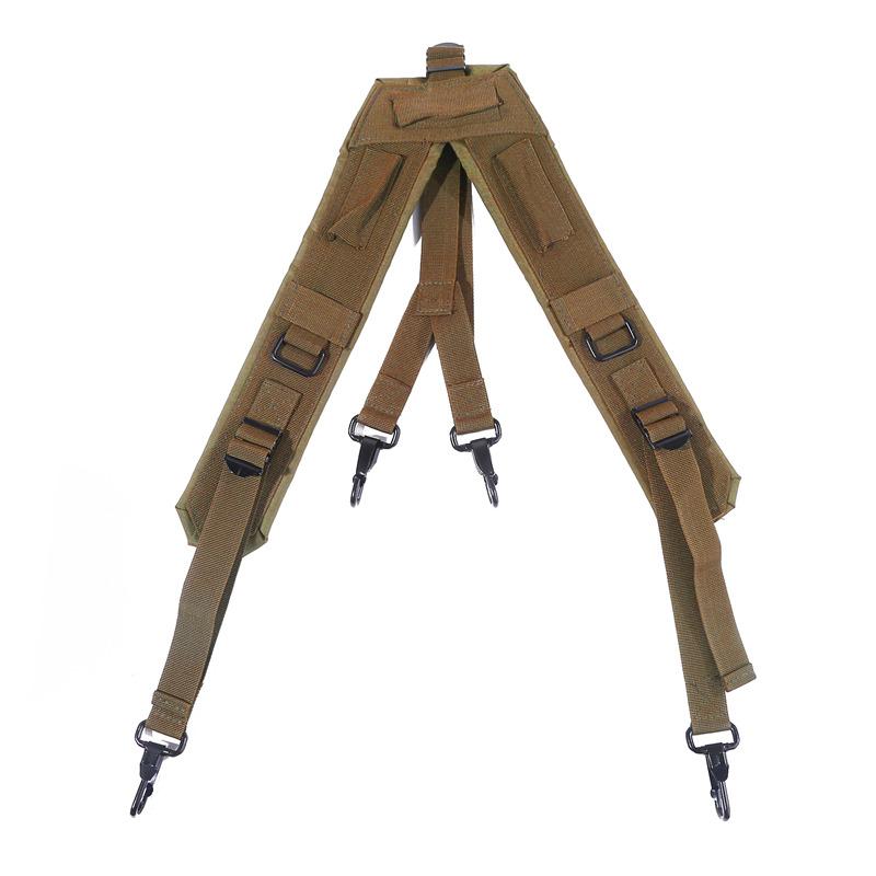 Outdoor Adjustable Equipage Suspender X Type Tactics Braces New Suspenders Men Duty Belt Harness Combat Readiness Strap