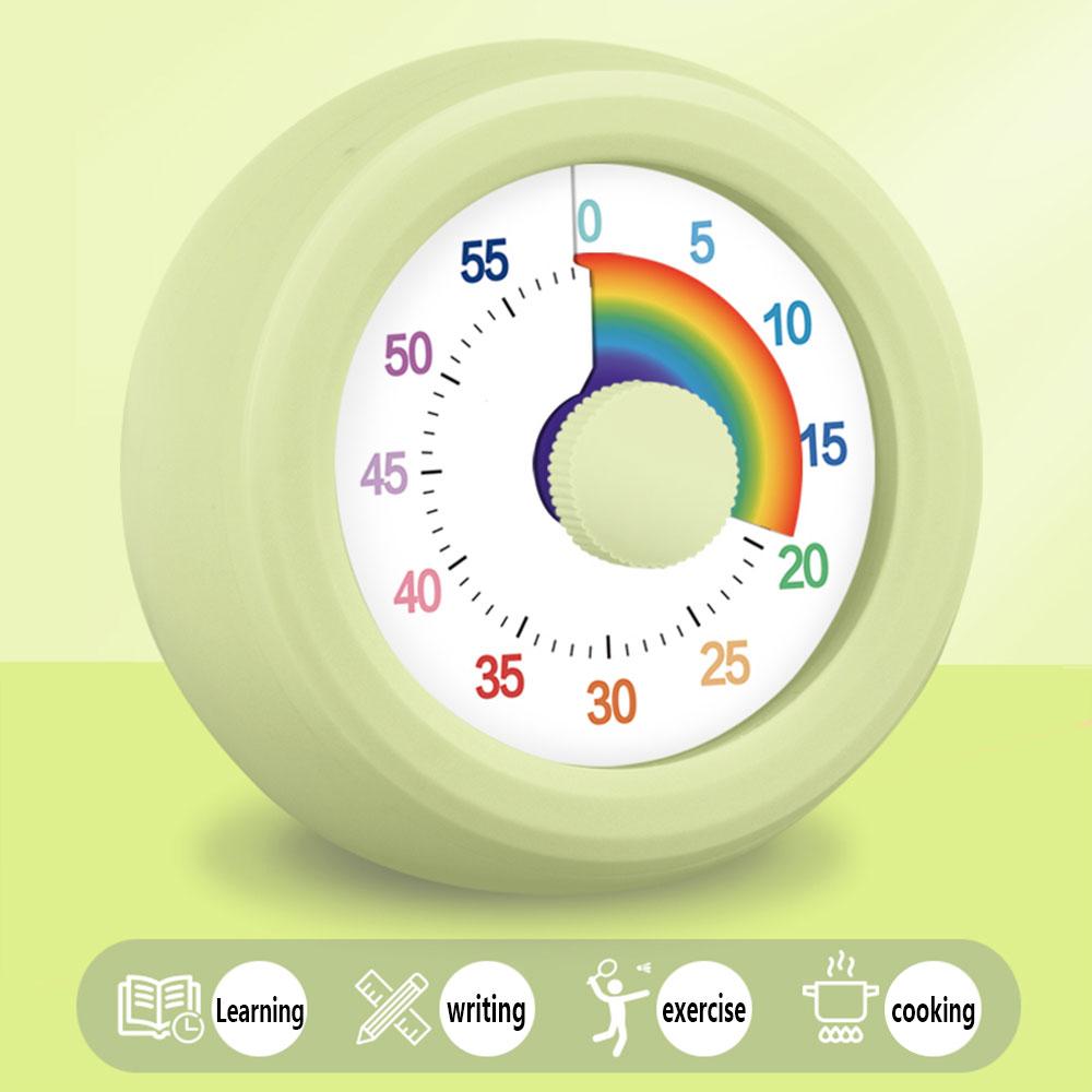 1PC Round Visual Timer Children Self-discipline Tool Countdown 60-minute  Cooking Homework Stopwatch Time Management