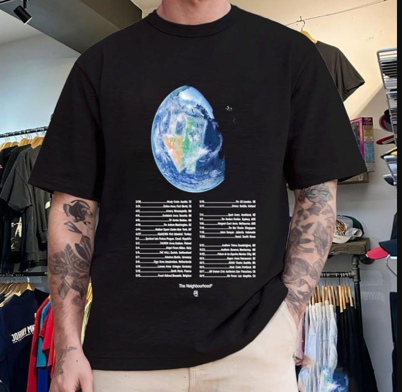 The Neighbourhood The World Tour 2026 Tshirt size S5XL Unisex T-Shirt XXXL