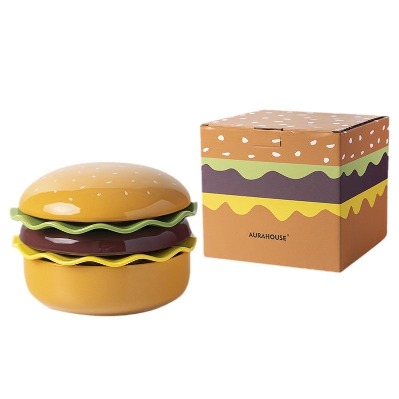 New Cute Creative Ceramic Tableware Gift Set for Home Use, Dinner Plates, Saucers, Dessert Plates, Burger Plates, Tableware Gift