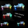 Light Up Stuffed Animal Dolphin Plush, Colorful Glowing Dolphin Soft LED Toy with Night Light Companion Adjustable Timer Function for Kids and