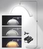 28-Inch Half-Moon Beauty Lamp for Nail, Tattoo & Eyelash Extensions - U-Shaped Eye Protection Floor Lamp