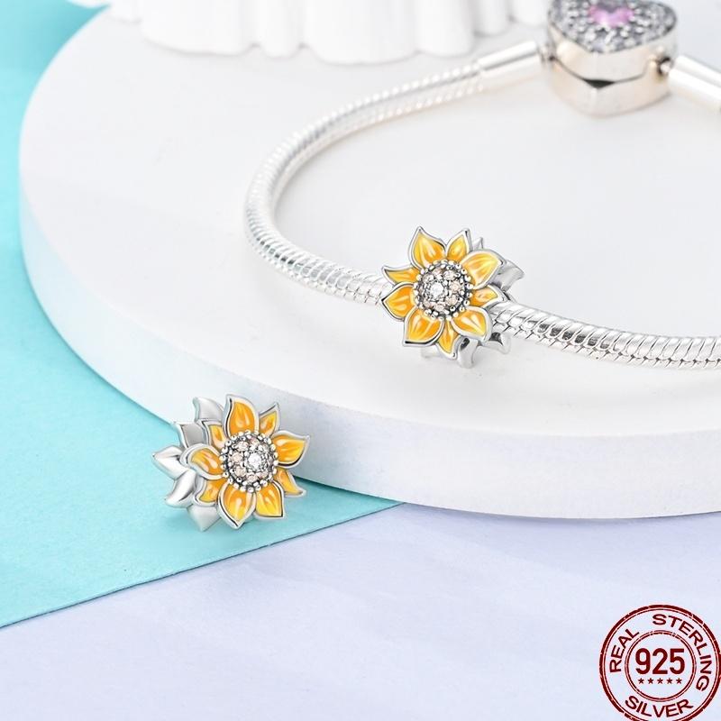 Copper Pumpkin Maple Leaf Squirrel Scarecrow Harvest Autumn Charm Beads Suitable For Pan Original Bracelet