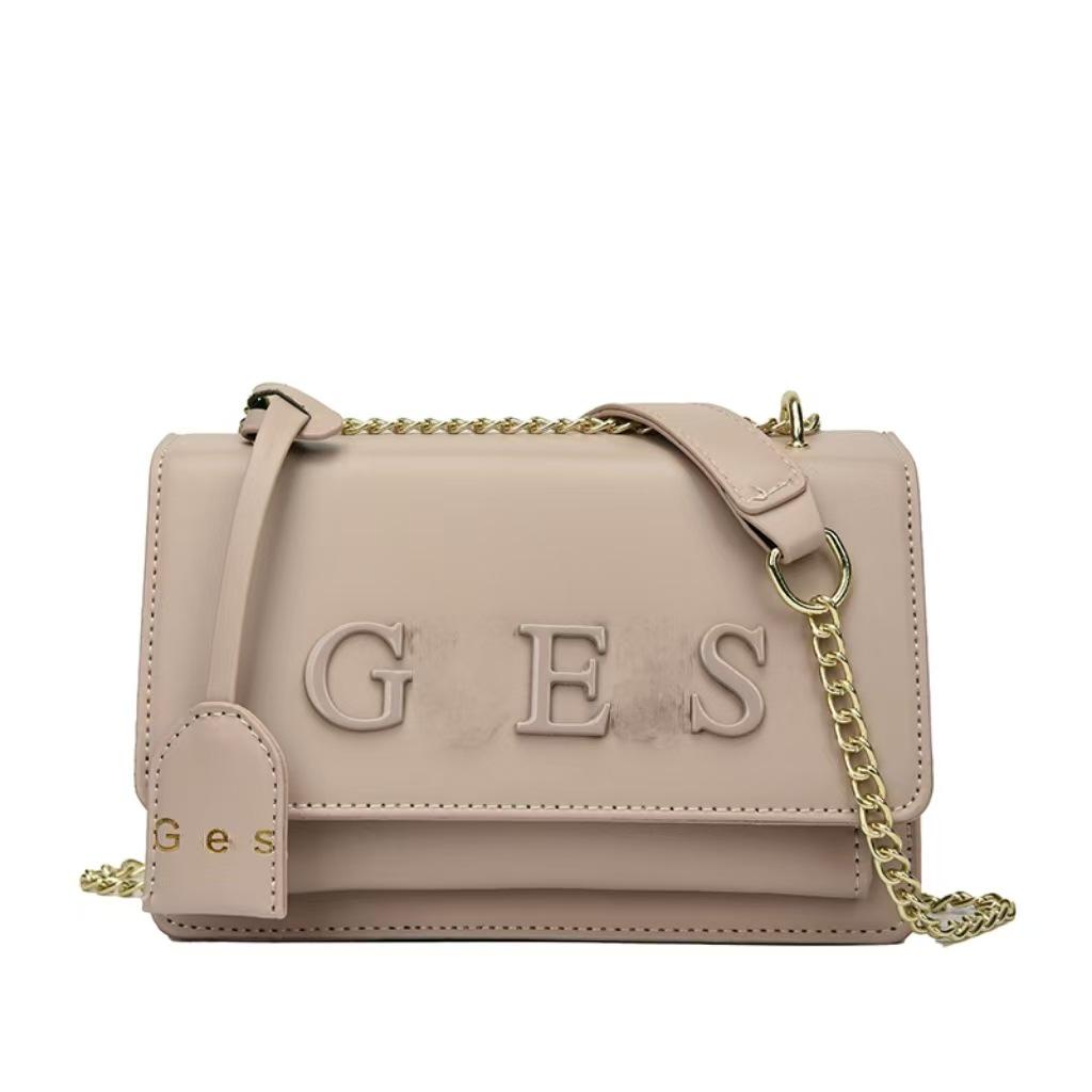 

Трендовая женская сумка-письмо однотонного цвета - Модная, универсальная, на цепочке, через плечо или кроссбоди хаки