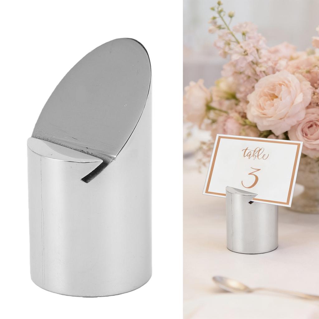 Porta segnaposto in metallo Acciaio Inossidabile Porta numero tavolo per Matrimonio Festa Ristorante