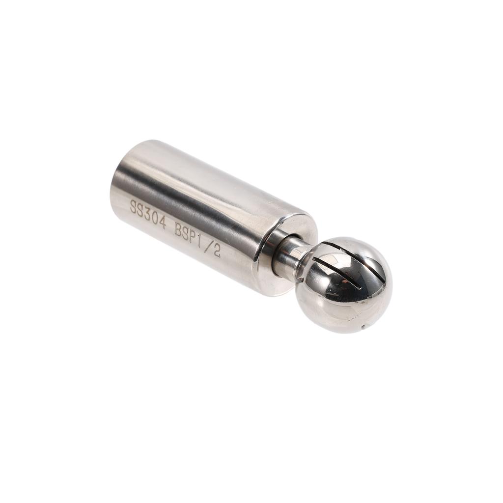 Rotating CIP Spray Ball with 1/2" Male BSP Connection Stainless Steel 304 Homebrew Conical Fermenter Brew Kettle Keg CIP Washin