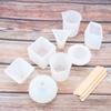 18Pcs Epoxy Resin Silicone Mold Measuring Cup Set DIY Jewelry Making Tool Accessory
