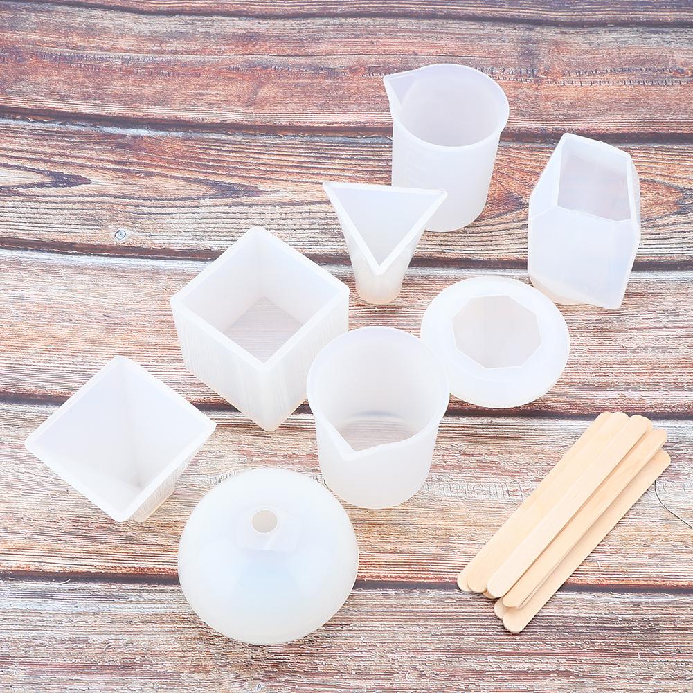 18Pcs Epoxy Resin Silicone Mold Measuring Cup Set DIY Jewelry Making Tool Accessory