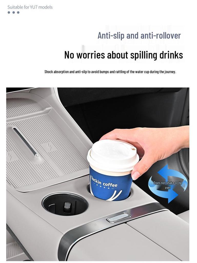 Xiaomi YU7 Car Window Button Frame Protector - Anti-slip Glass Lifter Panel Cover