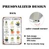 Gentle Reminders Motivational Metal Tin Sign | Cute Potted Plants Design 8x12 Inch | Inspirational Wall Decor for Home