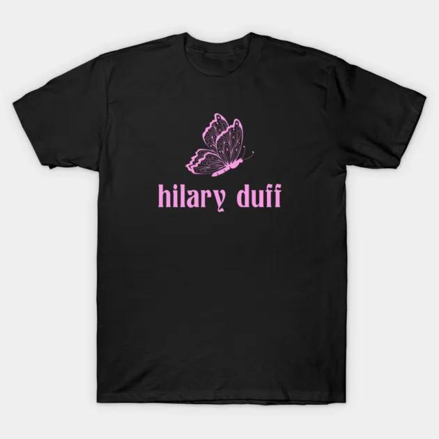 

2026 Summer The Lucky Me Tour for TShirt Hilary Duff Fashion Casual High Quality Cotton Tshirt Sleeve Women Unisex Gothic Tshirt S