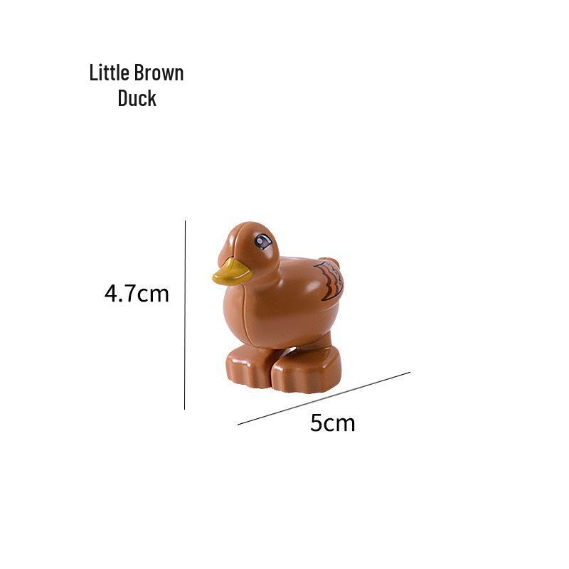 Compatible Large Bricks: Animal Accessories & Educational Building Blocks for Children - Ocean & Forest Themes