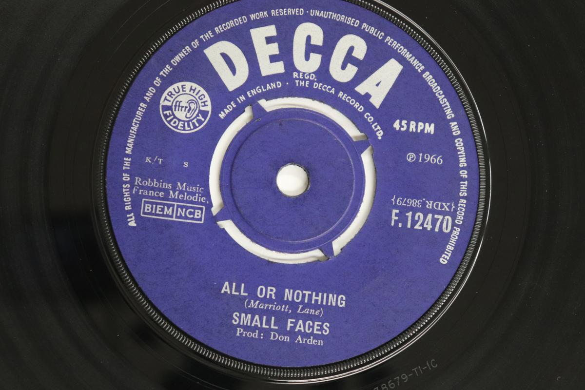 

7inch Record SMALL FACES - All Or Nothing / Hey Girl F12470 DECCA 1966 UK Rock Used