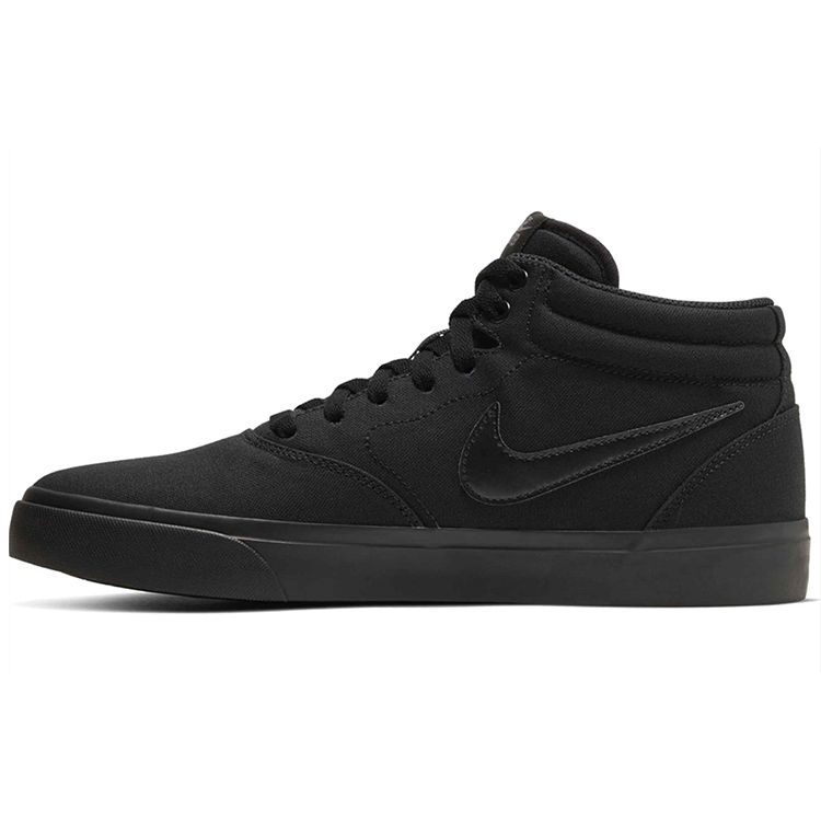 Nike SB Charge Mid Canvas Casual Slip Resistant Durable Shock Absorbing Mid Top Skate Shoes Men Sneakers Black CN5264-002