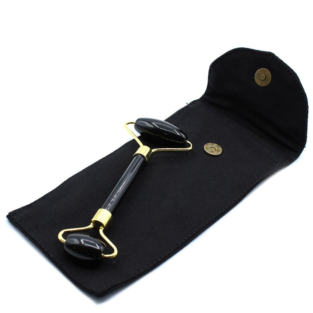 Facial Roller Black Obsidian Gemstone Massager