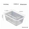 Disposable Transparent Food Containers with Lids
