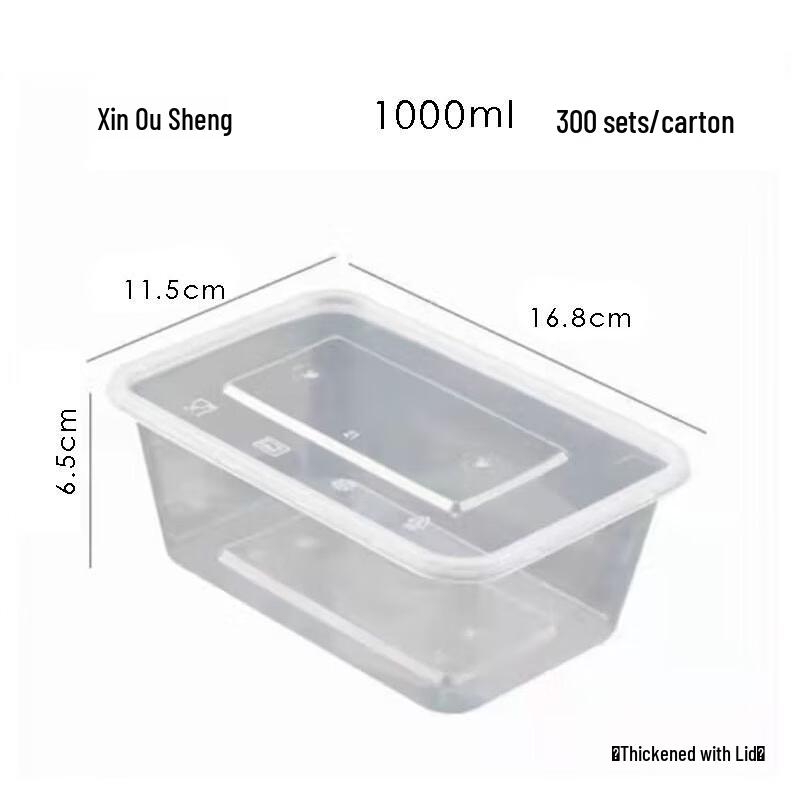 Disposable Transparent Food Containers with Lids