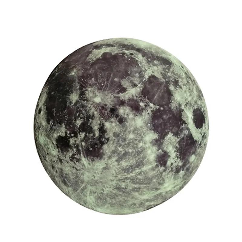 5-30cm Luminous 3D Moon Wall Stickers For Kids Baby Room Bedroom Decoration Living Room Home Decals Glow In The Dark Wallpaper