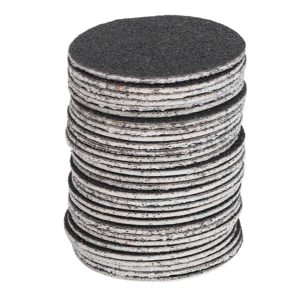 60pcs Callus Sandpaper Discs Pedicure 80 Grit Exfoliation Replacement Sandpaper Pad Grit Disk for Electric Foot File