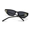 Cross-Border Narrow Model Cat-Eye Sunglasses for Men and Women Trendy Street Style Lh275
