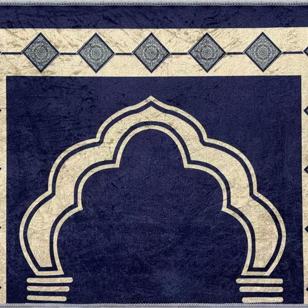 Golden Velvet Entry Doormat for Home, Hotel, or Mall