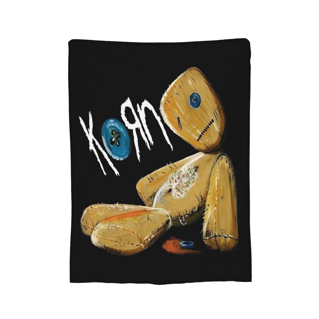 Korn Metal Music Band Bone Logo Blankets Fleece Spring/Autumn  Breathable Warm Throw Blanket for Bed Couch Rug Piece