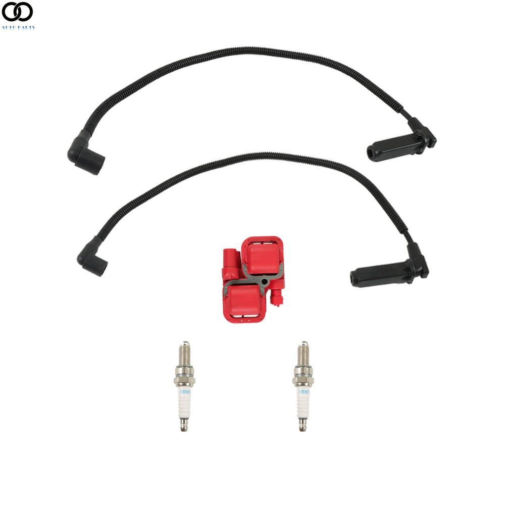 Ignition Coil and Spark Plug w/ Wire Cap  2011-2014 For Polaris Ranger Crew 800