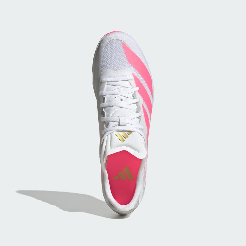adidas ADIZERO DISTANCESTAR KI8385 Unisex Performance Sports Shoes Cloud White / Solar Turbo / Gold Metallic