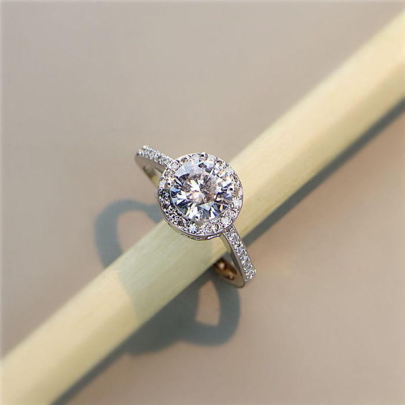 Cheap Ring Sterling Silver Moissanite Ring One Carat Ring Lady Ring Proposal Ring Engagement