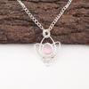 Pink Cat's Eye Gemstone 925 Solid Silver Jewelry Handmade Pendant Gift For Wife PP-38-49