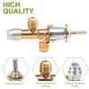 Heavy Duty Brass Fire Pit Control Valves Set with Push Button Igniter Quick Attach Replacement Knob for Outdoor Grill