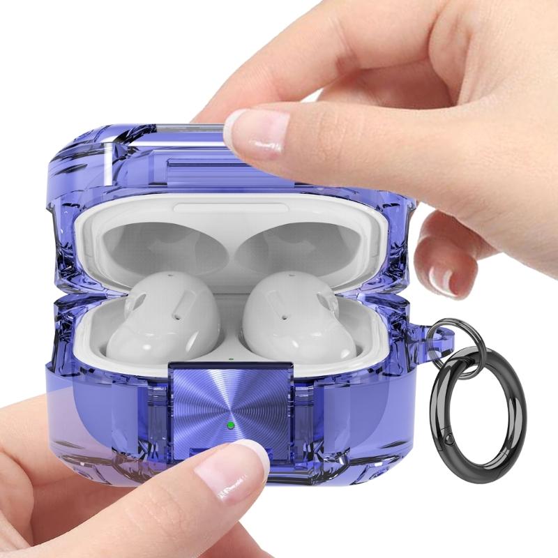 Transparents Earbud Case Scratch Resistant TPU Protections Sleeve for 2/FE with Lanyard Keychains