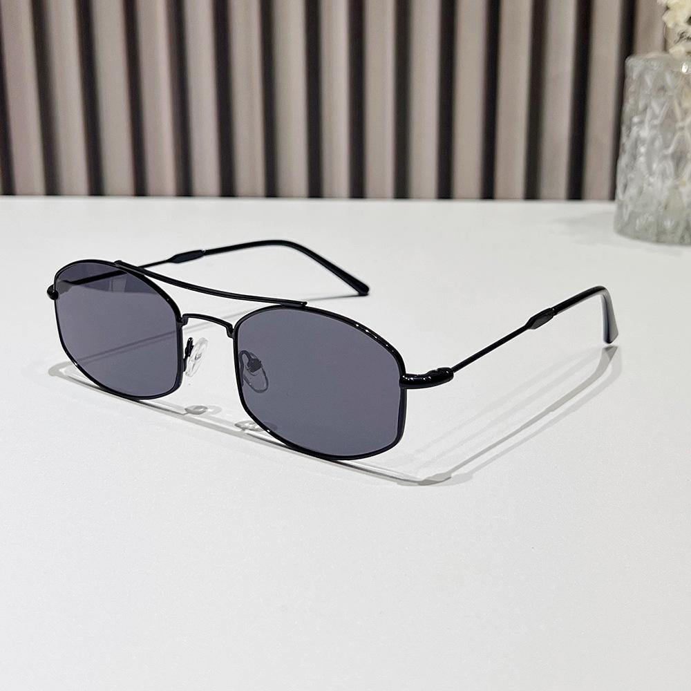 9710 New Arrival Metal Small Frame Double Beam Irregular Fashion Trendy Women Shades Vintage Sunglasses